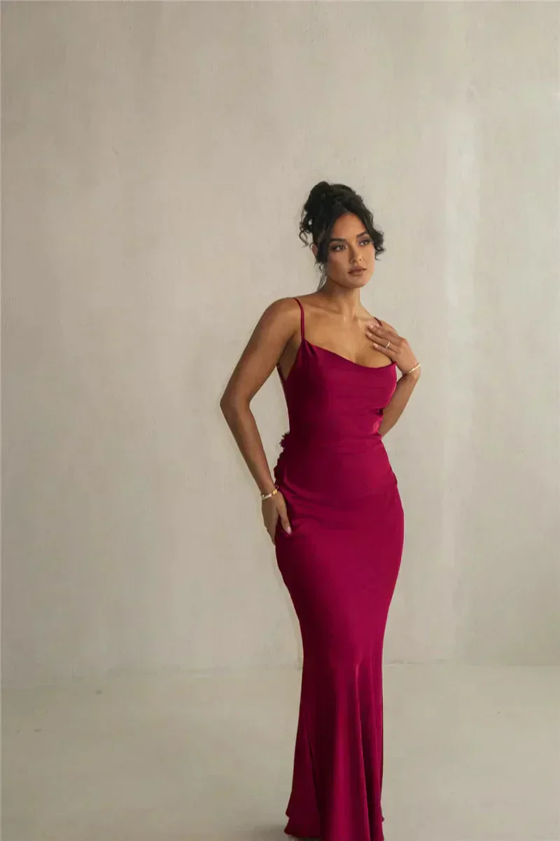 Heidi-Mode | Satin Kleid mit Blumen - Image 7