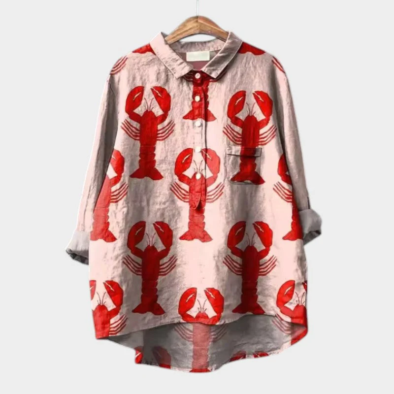 Heidi-Mode | Schicke Bluse mit Knopfleiste Vorne - Image 2