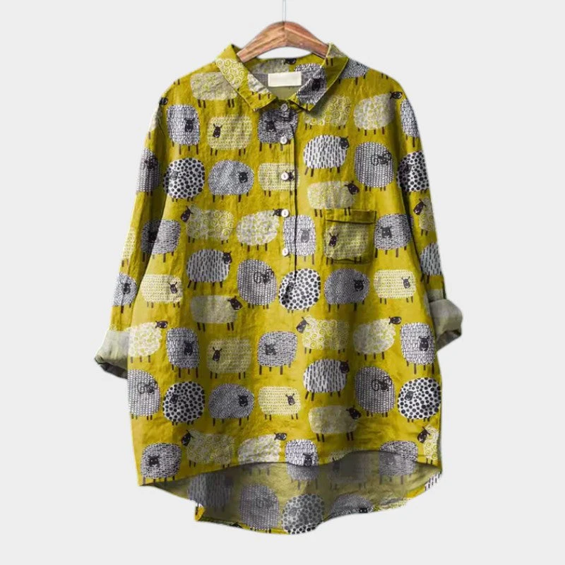 Heidi-Mode | Schicke Bluse mit Knopfleiste Vorne - Image 4
