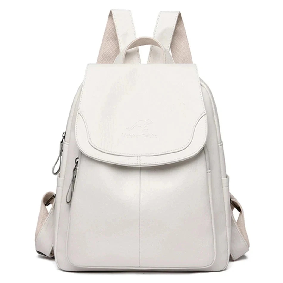 Heidi-Mode | Stylischer Leder-Rucksack mit Diebstahlschutz für Frauen