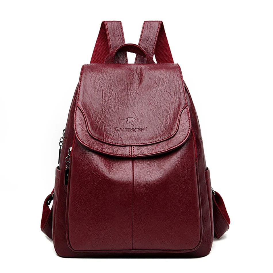 Heidi-Mode | Stylischer Leder-Rucksack mit Diebstahlschutz für Frauen - Image 5