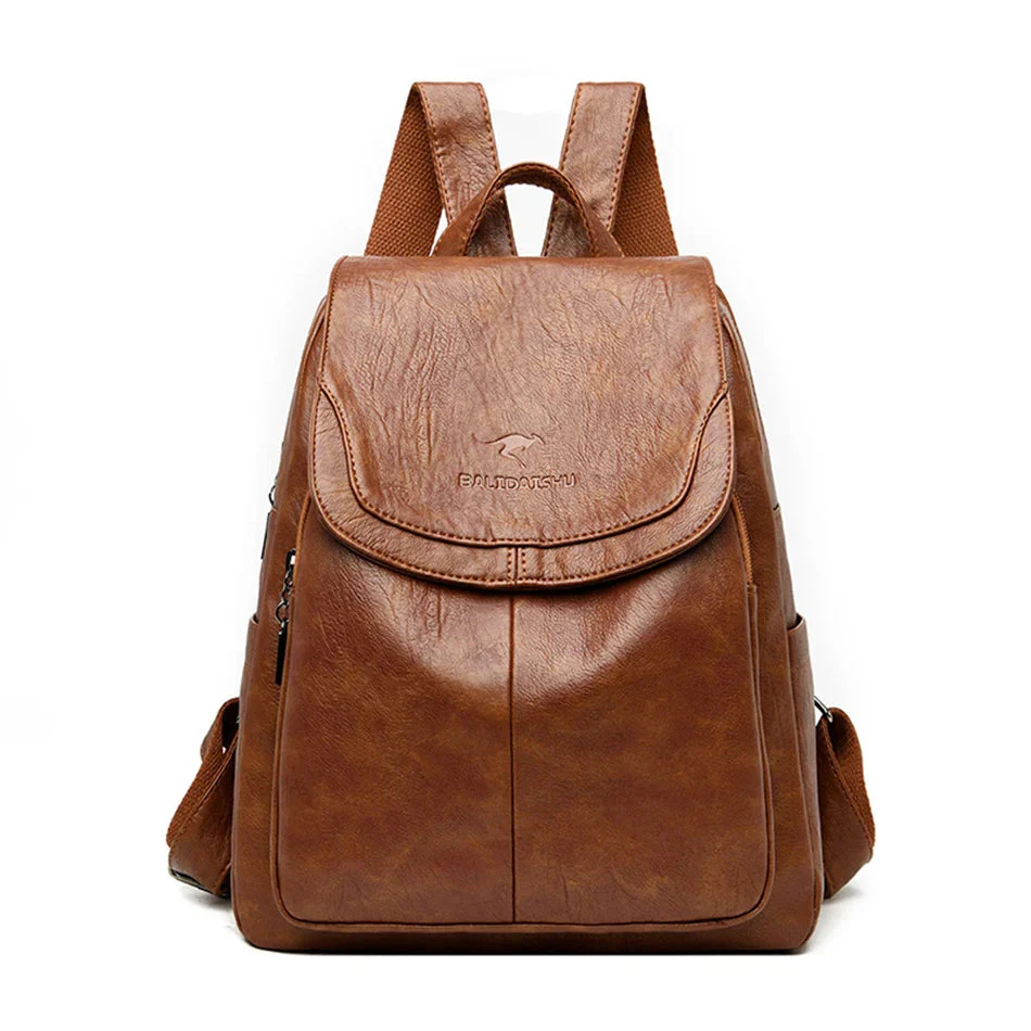 Heidi-Mode | Stylischer Leder-Rucksack mit Diebstahlschutz für Frauen - Image 6
