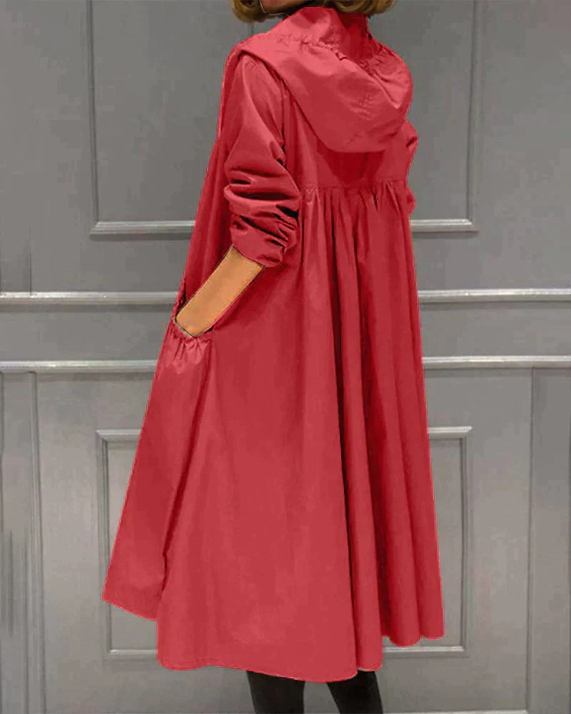 Heidi-Mode | Schicker Schulterlanger Regenmantel für Frauen - Image 5