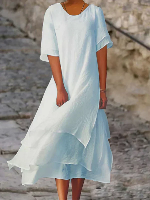Heidi-Mode | Schickes, Elegantes Kleid mit Blockschlitz - Image 2