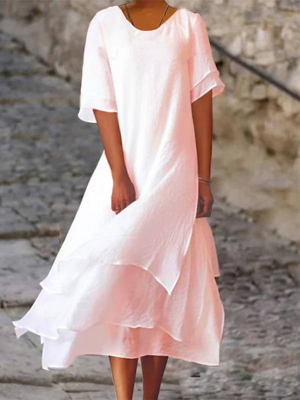 Heidi-Mode | Schickes, Elegantes Kleid mit Blockschlitz - Image 3