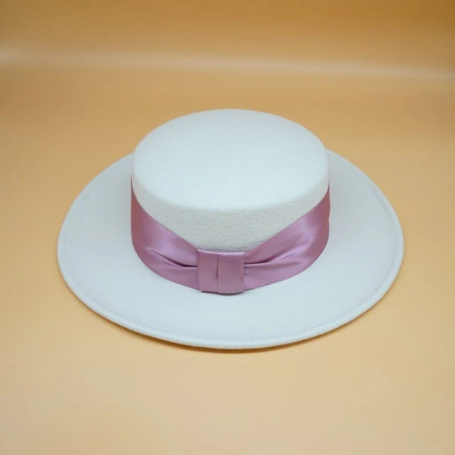 Heidi-Mode | Schleife Weißer Wollhut - Image 13