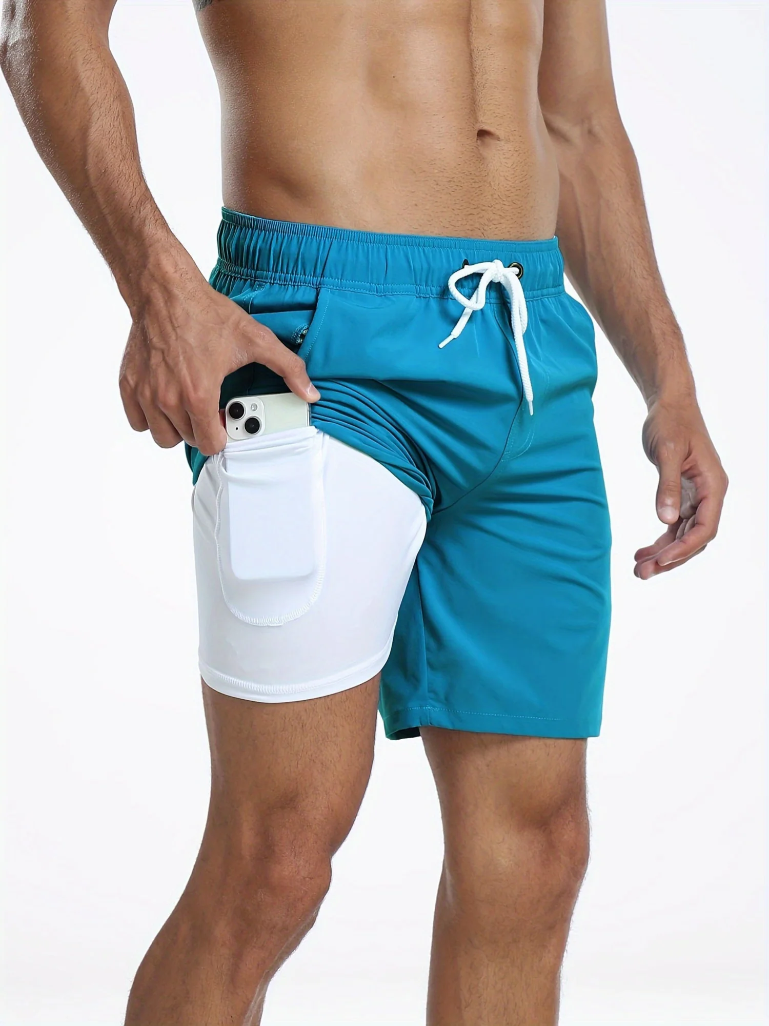 Heidi-Mode | Schnell Trocknende Herren Badehose Doppelschicht Design - Image 10