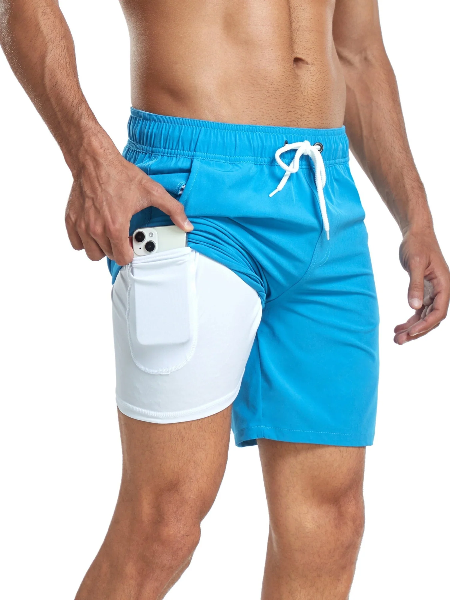 Heidi-Mode | Schnell Trocknende Herren Badehose Doppelschicht Design - Image 12