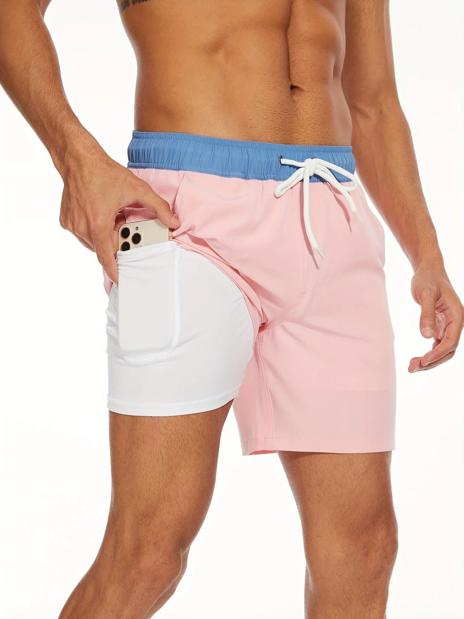 Heidi-Mode | Schnell Trocknende Herren Badehose Doppelschicht Design - Image 2