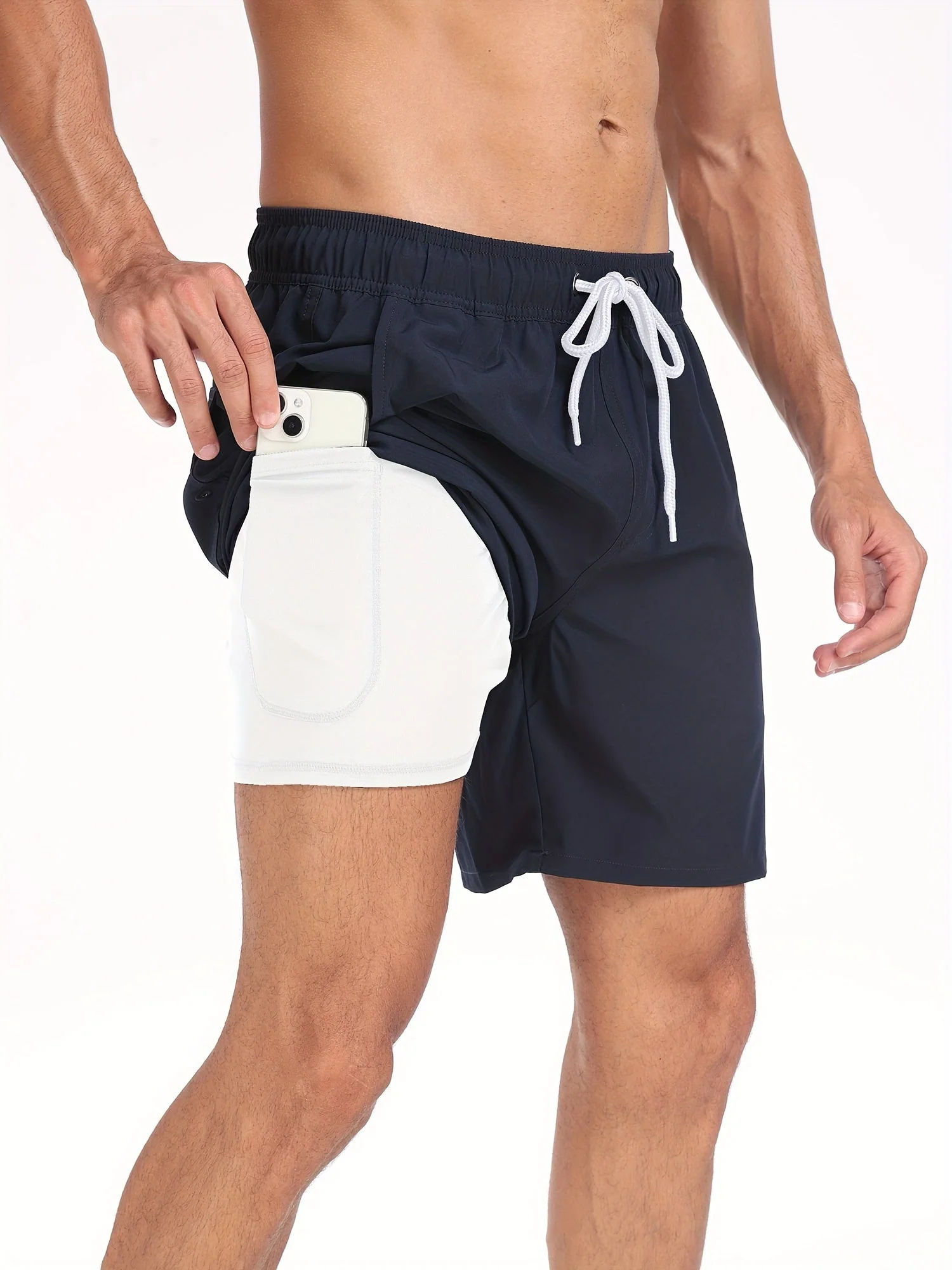 Heidi-Mode | Schnell Trocknende Herren Badehose Doppelschicht Design - Image 7