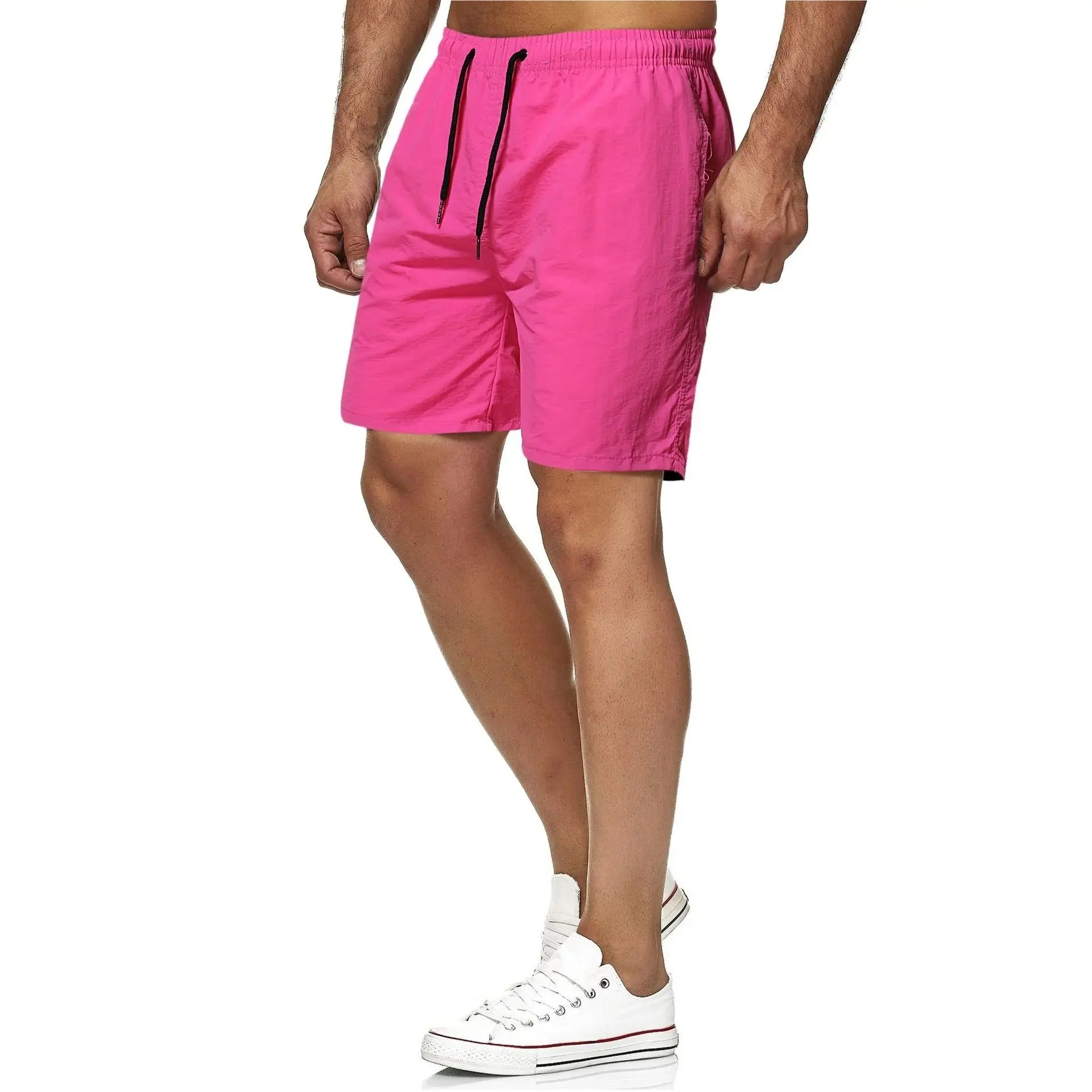 Heidi-Mode | Schnell Trocknende Einfarbige Fitness-Badehosen für Männer - Image 10