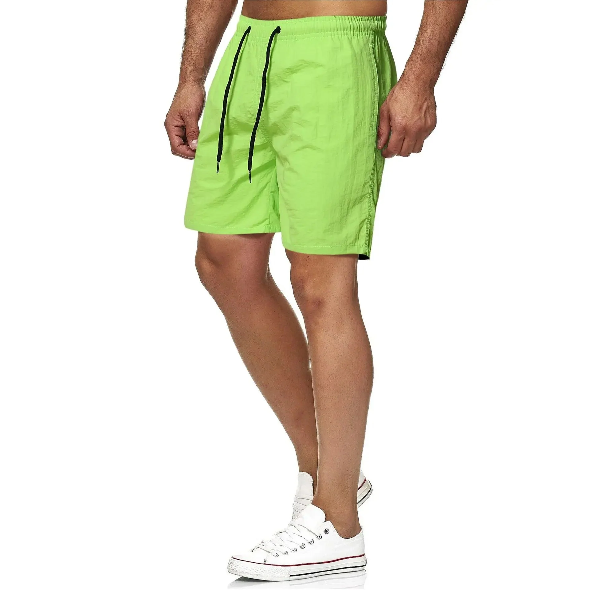 Heidi-Mode | Schnell Trocknende Einfarbige Fitness-Badehosen für Männer - Image 5
