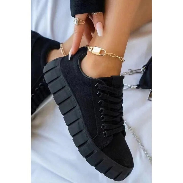 Heidi-Mode | Schnürschuhe Dicke Sohle Orthopädische Schuhe Damenschuhe - Image 13