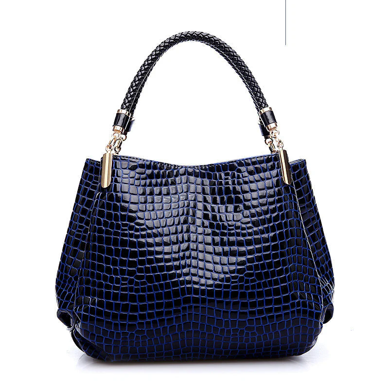Heidi-Mode | Schultertasche mit Krokodil Muster - Image 6