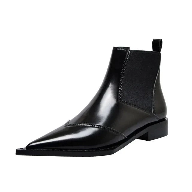 Heidi-Mode | Schwarze Stiefeletten mit Niedrigem Absatz für Damen - Image 7