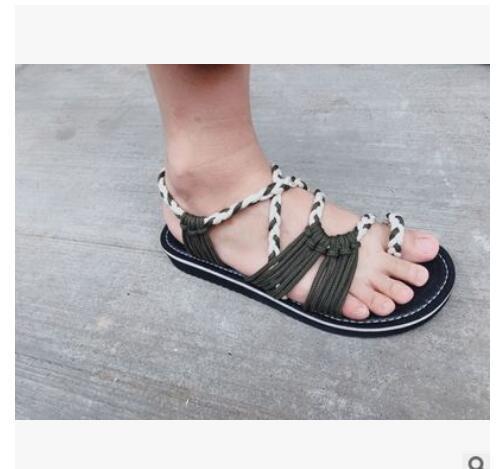 Heidi-Mode | Seil Knoten Fußflachsandalen - Image 12