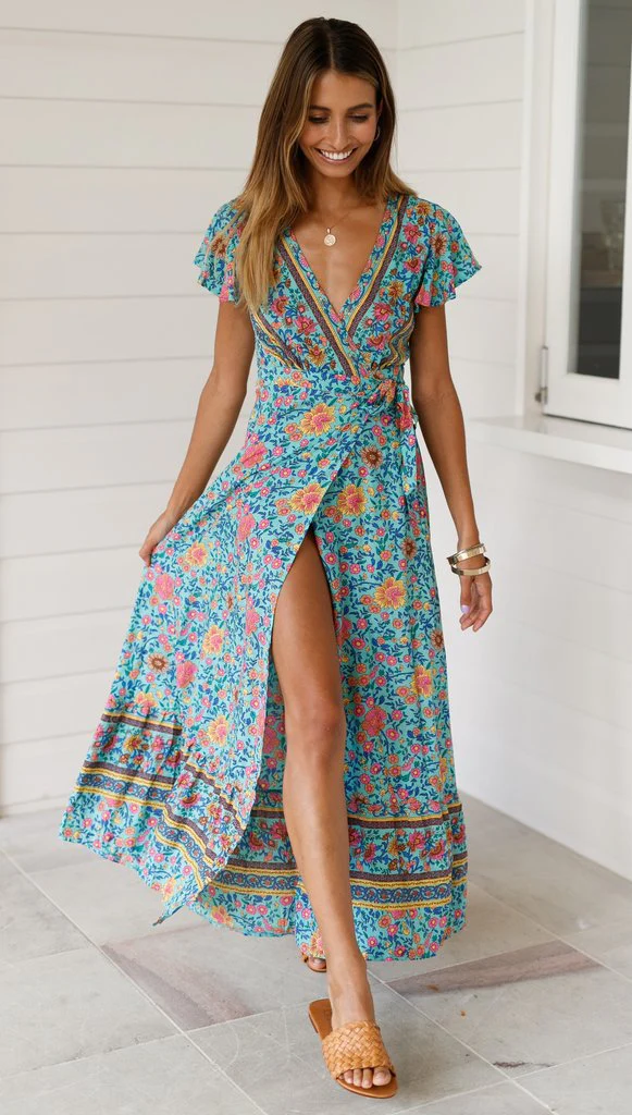 Heidi-Mode | Sexxy Kleider für Frauen Blumenkleid - Image 8
