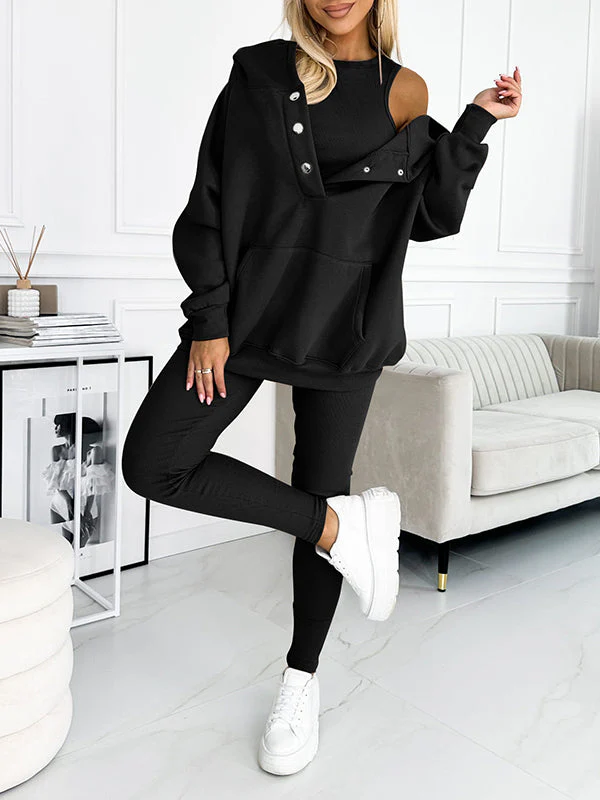 Heidi-Mode | Set Oversize Hoodie Leggings Loungewear Set Damenbekleidung - Image 10