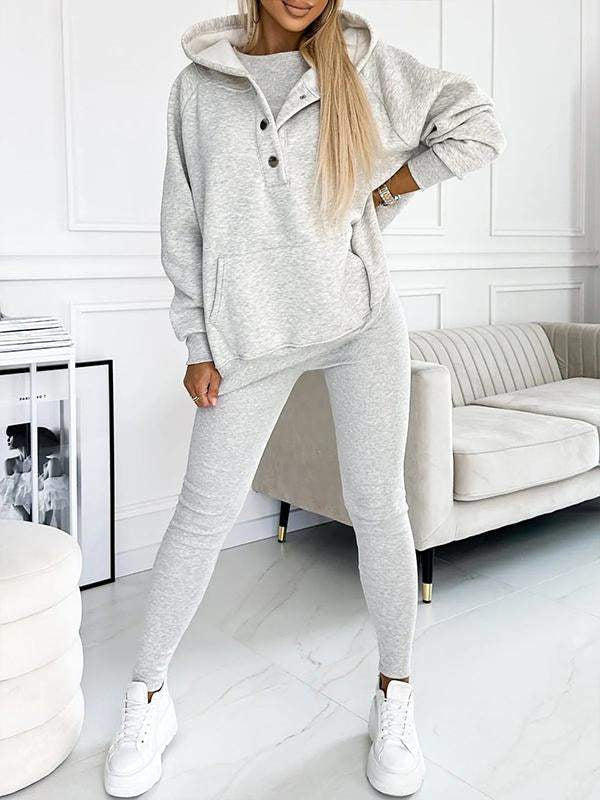 Heidi-Mode | Set Oversize Hoodie Leggings Loungewear Set Damenbekleidung - Image 16