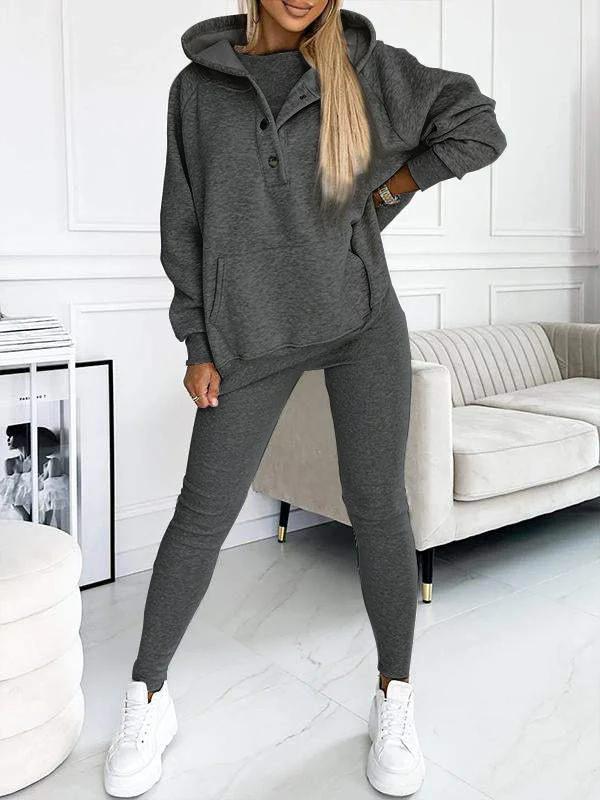 Heidi-Mode | Set Oversize Hoodie Leggings Loungewear Set Damenbekleidung - Image 19