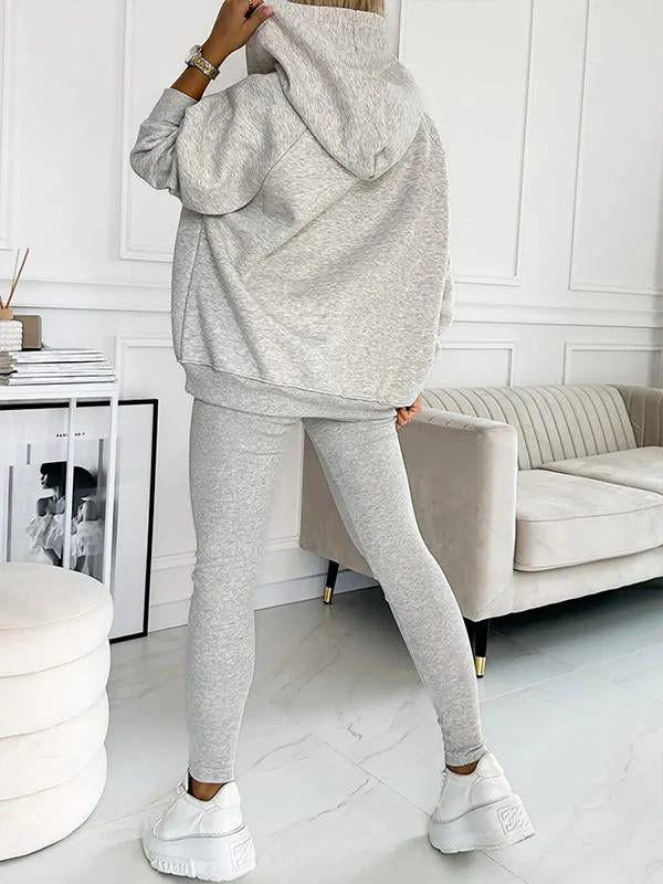 Heidi-Mode | Set Oversize Hoodie Leggings Loungewear Set Damenbekleidung - Image 4
