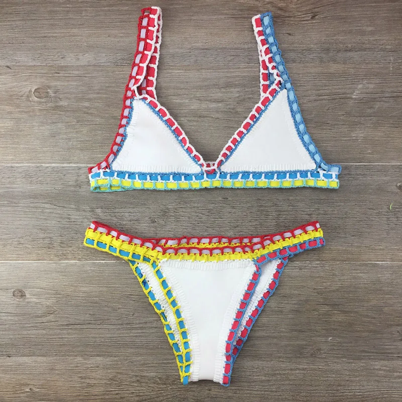 Heidi-Mode | Sexy Bikinis Sommer Frauen Badeanzug Handgehäkeltes Bikini-Set Badebekleidung Strand Badeanzug Biquini Frau Monokini - Image 2