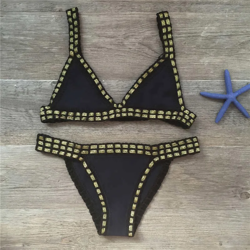 Heidi-Mode | Sexy Bikinis Sommer Frauen Badeanzug Handgehäkeltes Bikini-Set Badebekleidung Strand Badeanzug Biquini Frau Monokini - Image 5