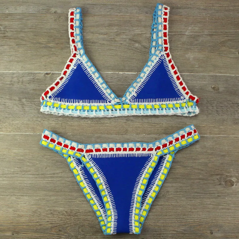 Heidi-Mode | Sexy Bikinis Sommer Frauen Badeanzug Handgehäkeltes Bikini-Set Badebekleidung Strand Badeanzug Biquini Frau Monokini - Image 7