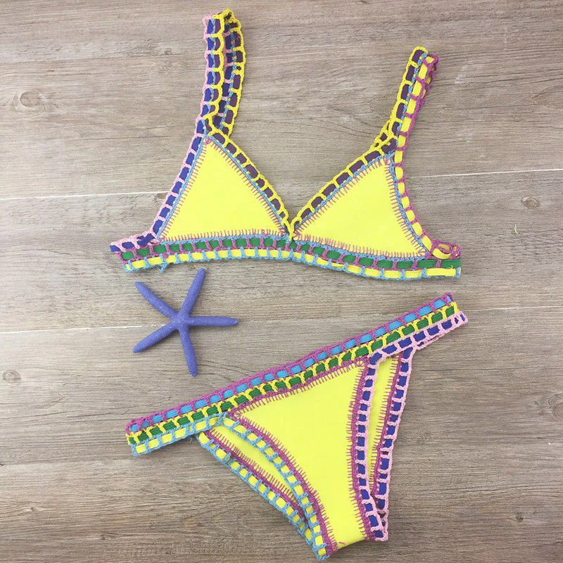 Heidi-Mode | Sexy Bikinis Sommer Frauen Badeanzug Handgehäkeltes Bikini-Set Badebekleidung Strand Badeanzug Biquini Frau Monokini - Image 9