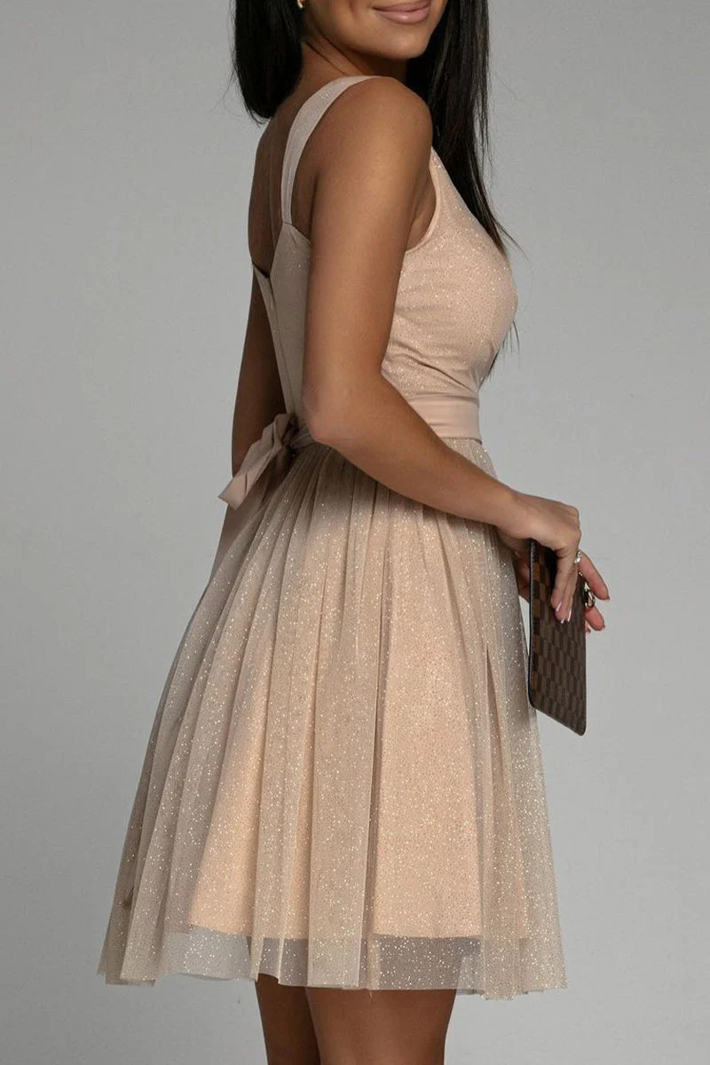 Heidi-Mode | Sexy Elegante Druck Mesh V-Ausschnitt Abendkleid Kleider - Image 3