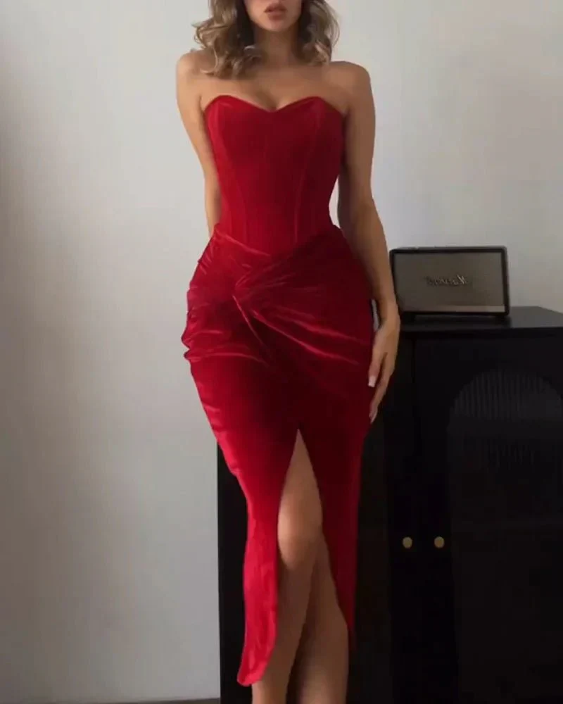 Heidi-Mode | Sexy Strapless Spaghetti Dress