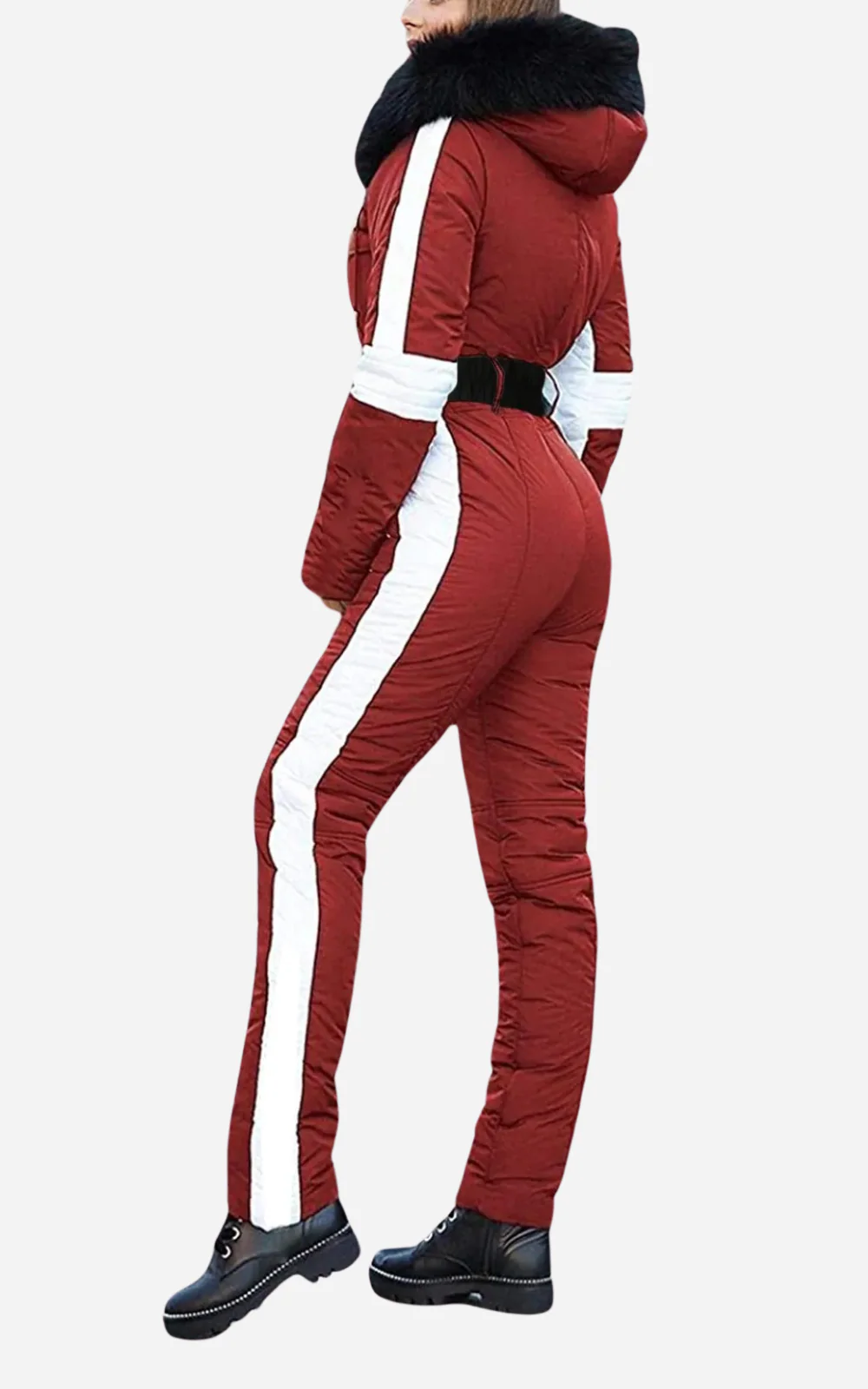 Heidi-Mode | Ski Overall 1 Stück mit Gürtel Damen Eleganz und Wärme - Image 2