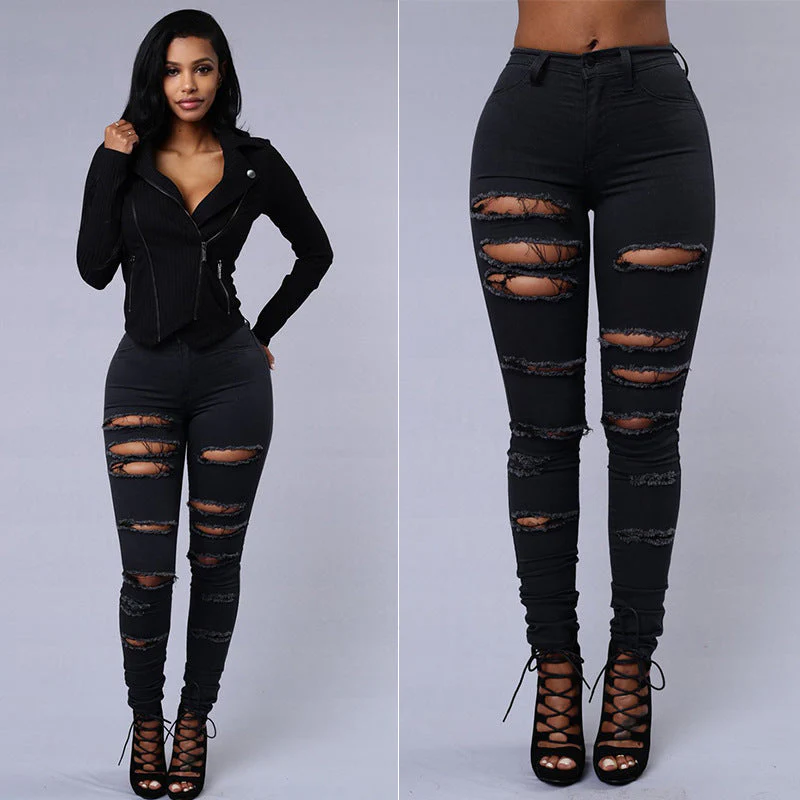 Heidi-Mode | Skinny Damen Jeans - Hohe Taille, Lässiger Bleistiftschnitt - Image 3