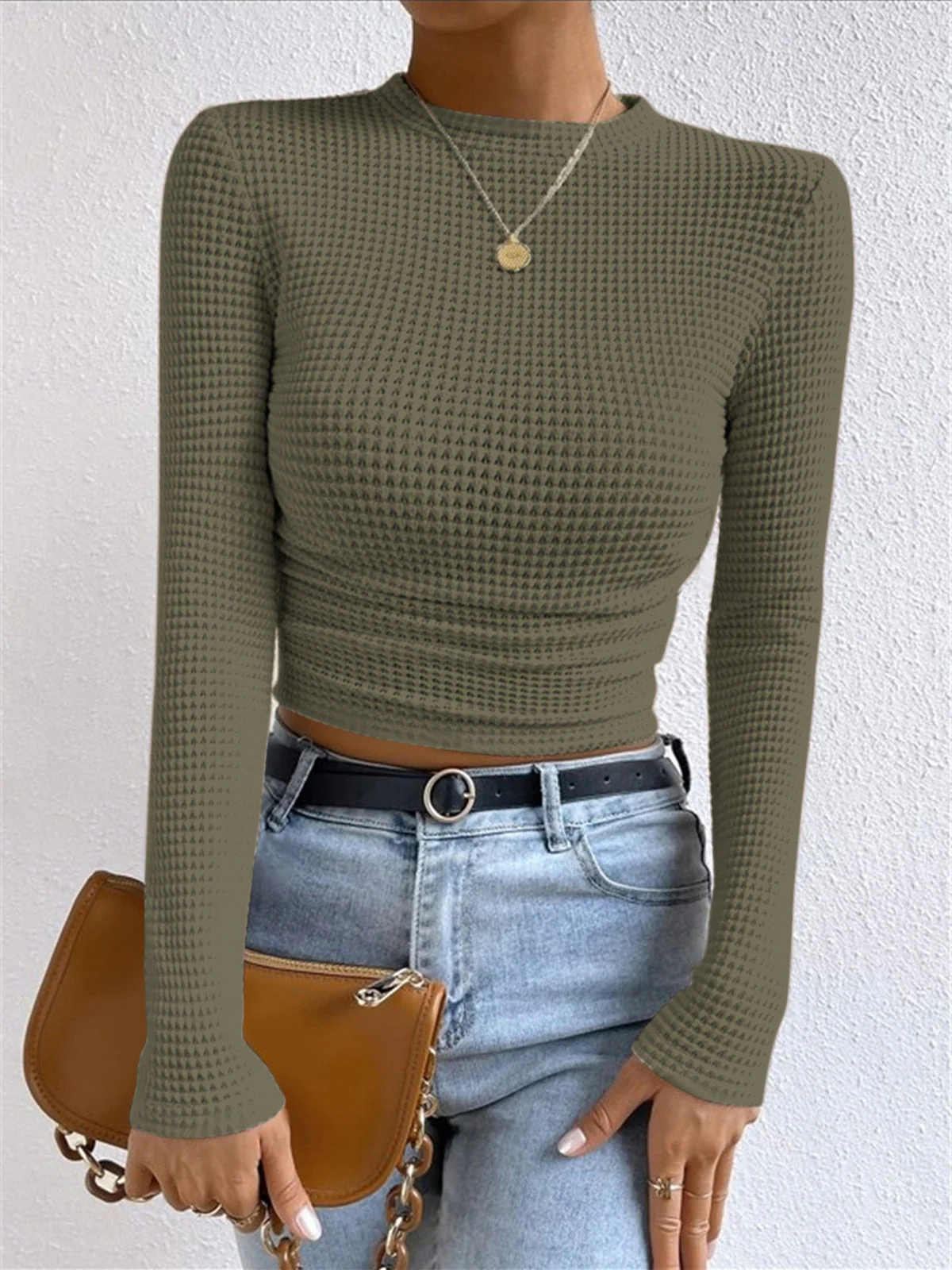 Heidi-Mode | Slim-Pullover im Waffelmuster - Image 11