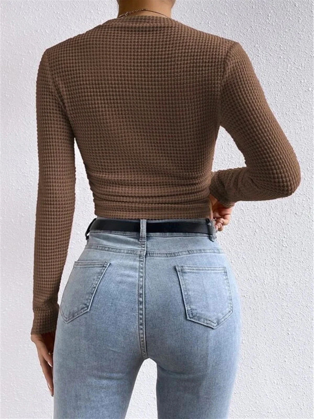 Heidi-Mode | Slim-Pullover im Waffelmuster - Image 6