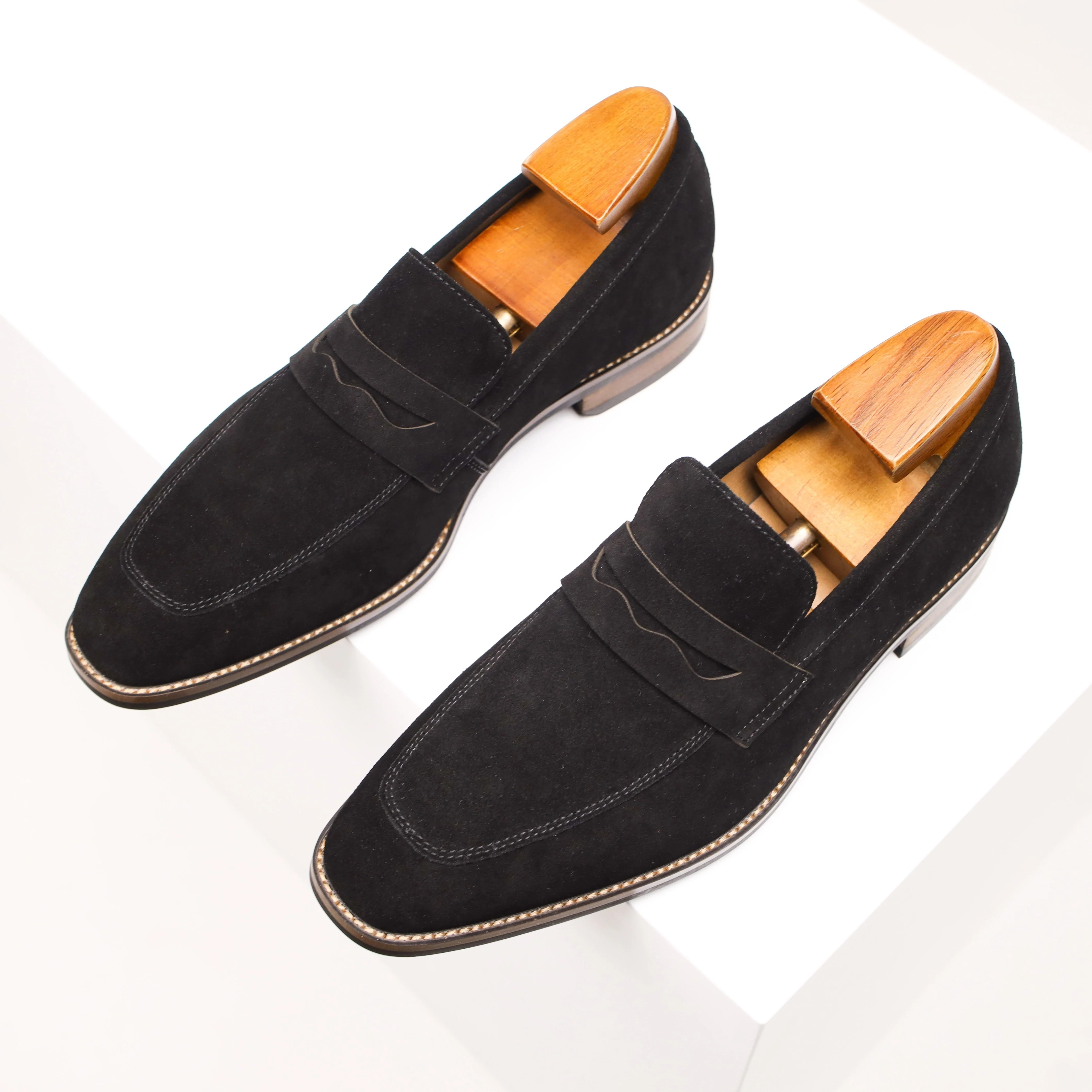 Heidi-Mode | Slip On Leder Penny Loafers Herrenschuhe - Image 3