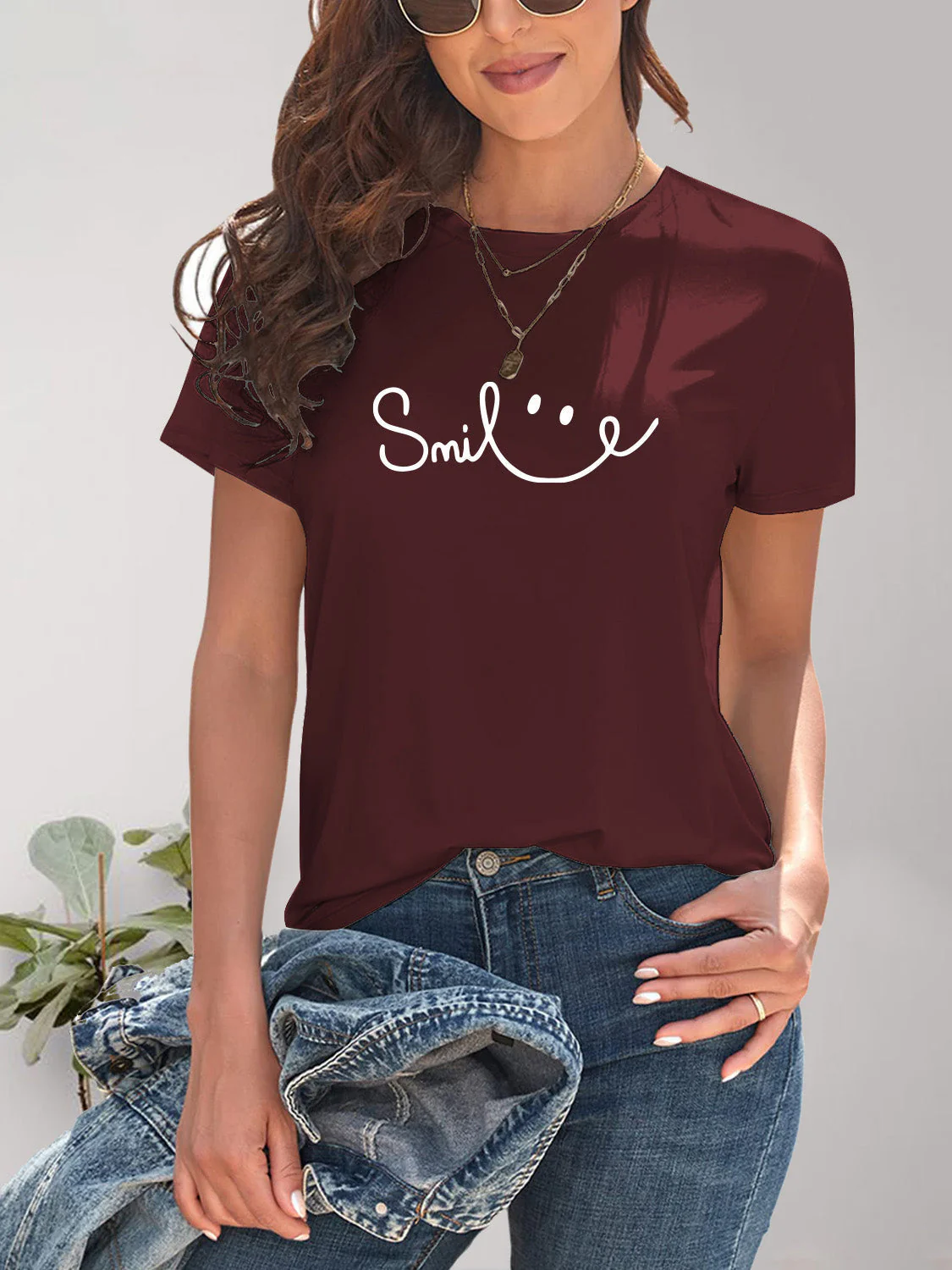 Heidi-Mode | Smile Rundhals Kurzarm T-Shirt - Image 7