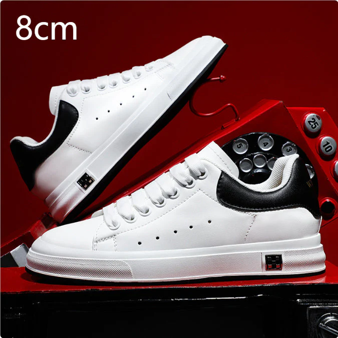 Heidi-Mode | Sneaker mit Erhöhung Bequeme Freizeitschuhe mit 6 Cm Verstecktem Absatz, Aus Kunstleder, für Alltag & Business - Image 12