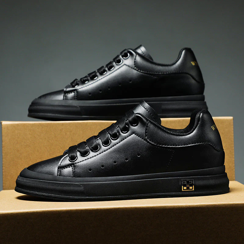 Heidi-Mode | Sneaker mit Erhöhung Bequeme Freizeitschuhe mit 6 Cm Verstecktem Absatz, Aus Kunstleder, für Alltag & Business - Image 9