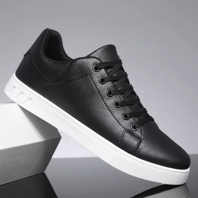 Heidi-Mode | Sneakers Herren Leder Sneakers Komfortabel Trendy Freizeit Sneakers - Image 3