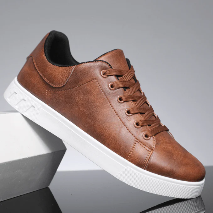 Heidi-Mode | Sneakers Herren Leder Sneakers Komfortabel Trendy Freizeit Sneakers - Image 4