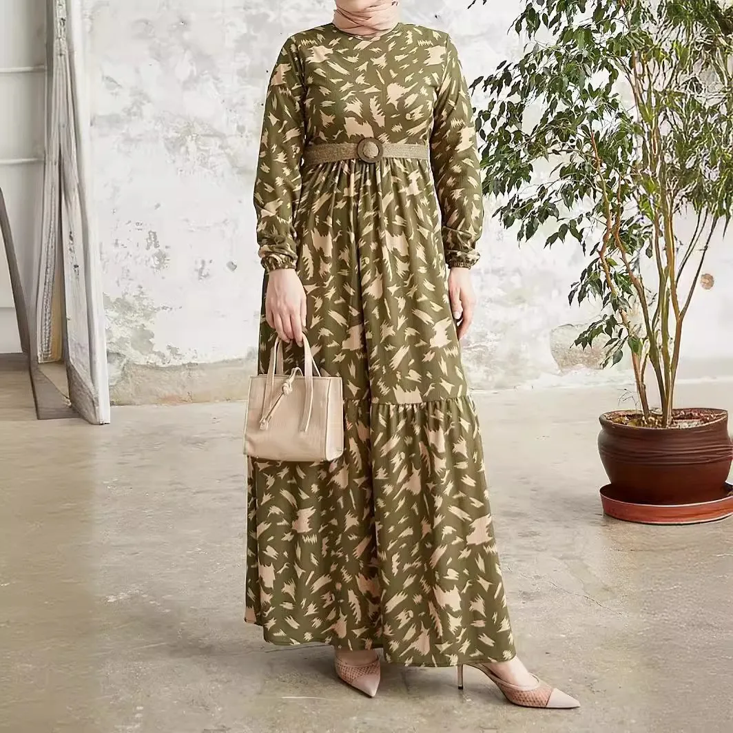 Heidi-Mode | Elegantes Langarm Kleid Gedruckt - Image 3
