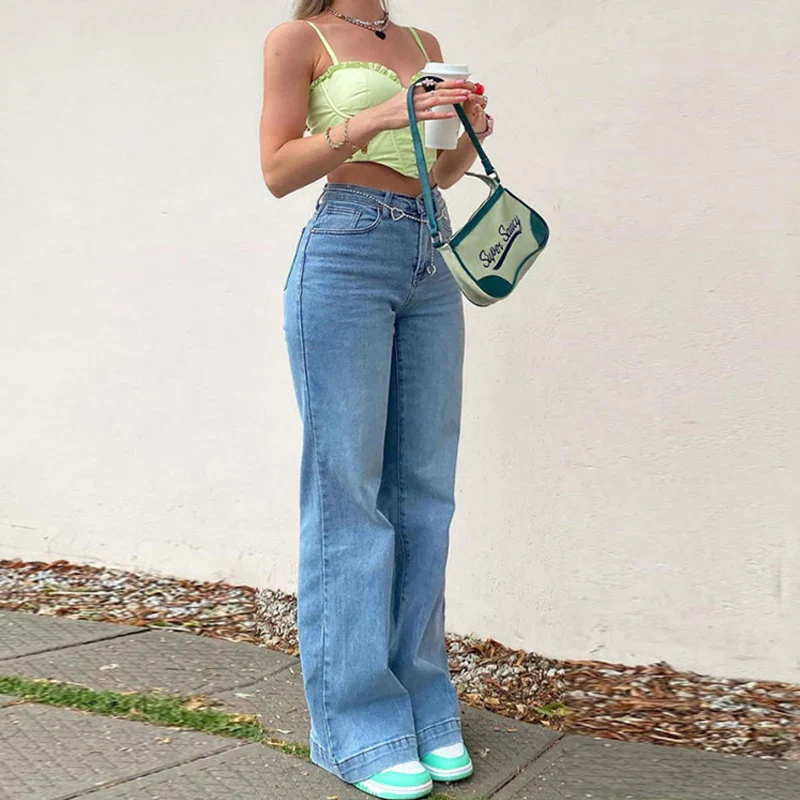 Heidi-Mode | Sommer Damenjeans mit Mittelhoher Taille - Image 2