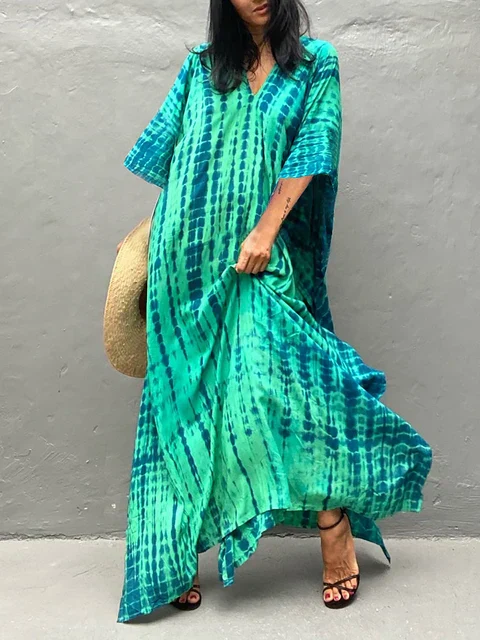 Heidi-Mode | Sommer Kaftan Maxi Kleid