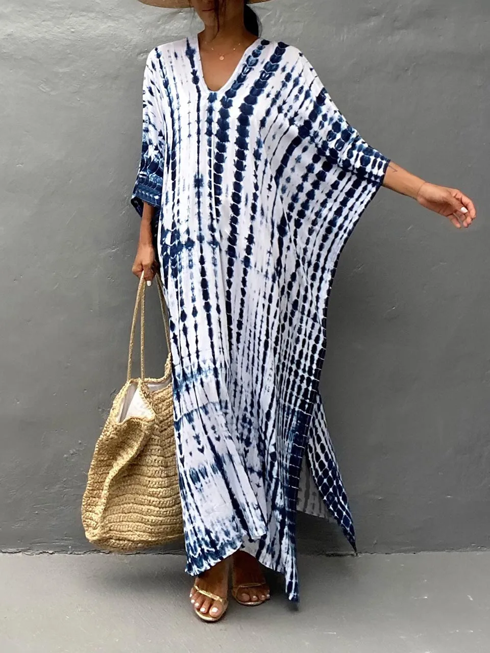 Heidi-Mode | Sommer Kaftan Maxi Kleid - Image 3