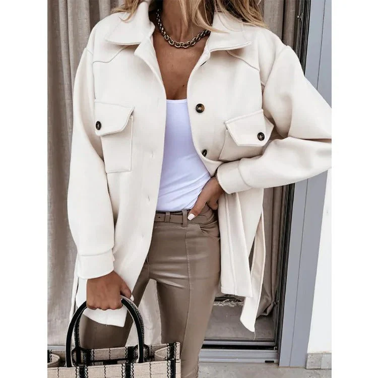 Heidi-Mode | Sommerjacke Leichtes Woll Langjacke - Image 4
