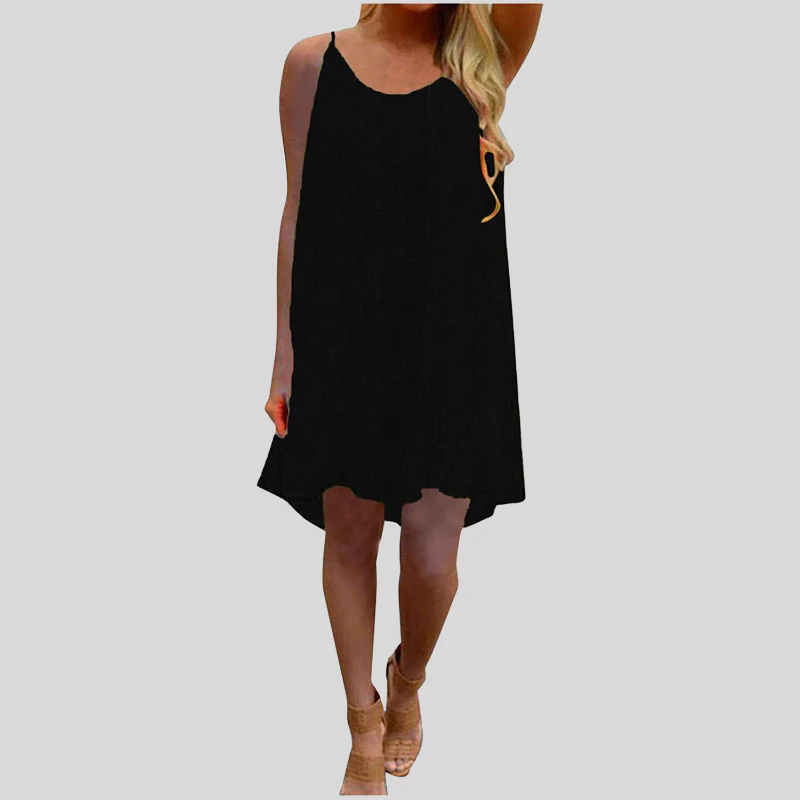 Heidi-Mode | Sommerkleid Ärmellos mit Spaghettiträgern Leicht und Luftig Lässiger Schnitt - Image 11