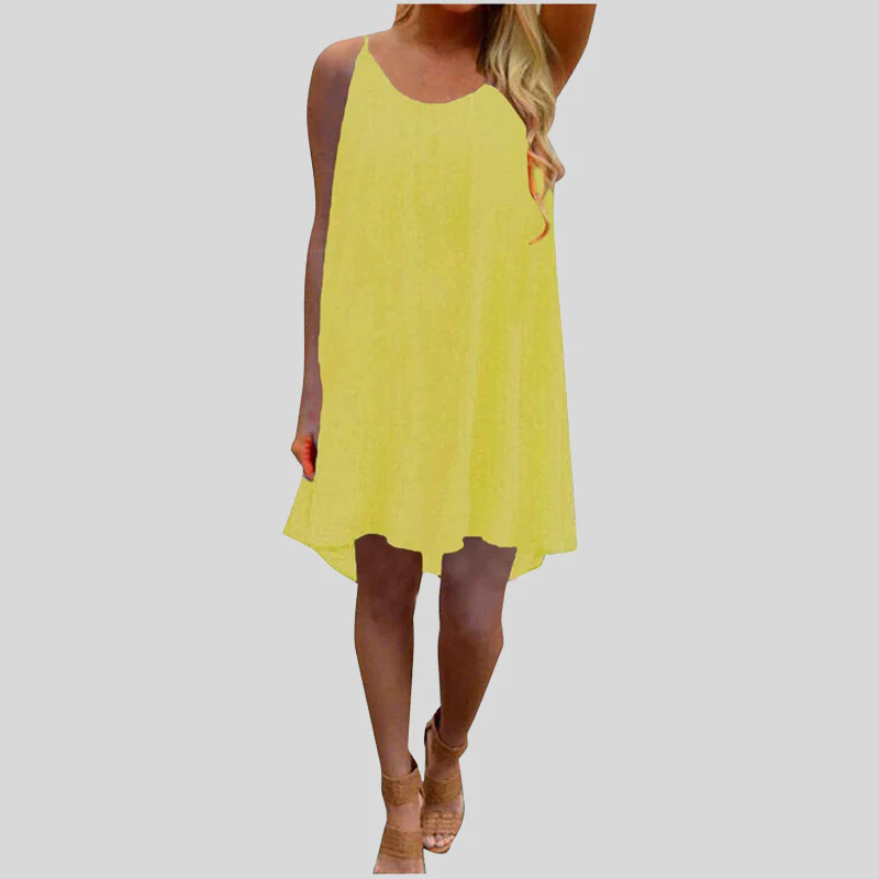 Heidi-Mode | Sommerkleid Ärmellos mit Spaghettiträgern Leicht und Luftig Lässiger Schnitt - Image 7