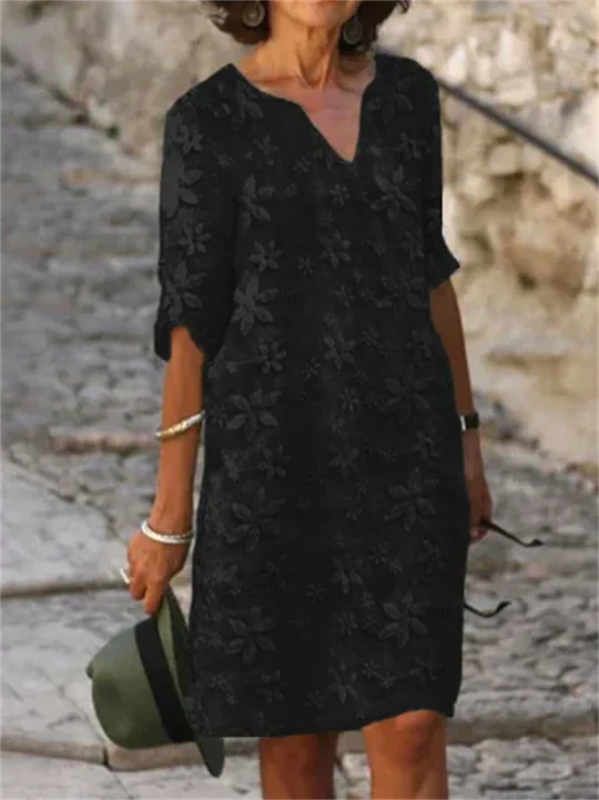 Heidi-Mode | Sommerkleider Aus Baumwolle und Leinen mit Blumenmuster - Image 5