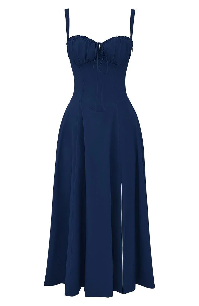 Heidi-Mode | Sommerliches Midi Kleid mit Trägern & Schlitz Luftig, Elegant & Perfekt für Warme Tage - Image 10